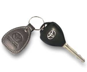 Toyota Car Key With Keyring