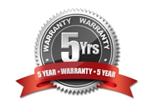 five 5 year warranties