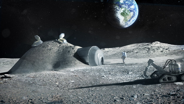 moon based 3D Printing