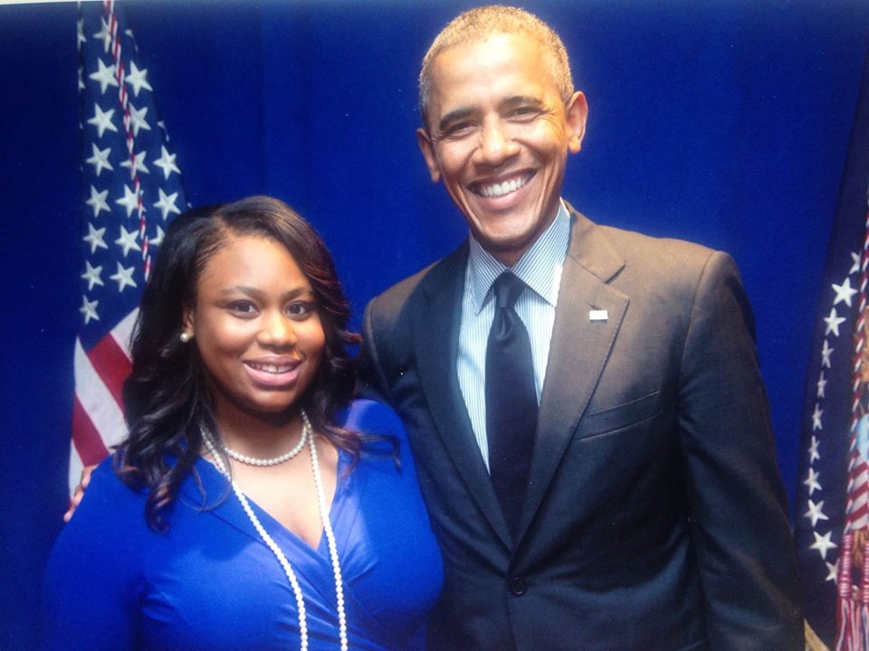 Mary Pat and President Obama