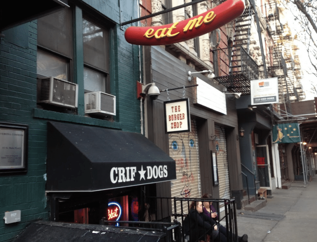 Crif Dogs NYC secret bar