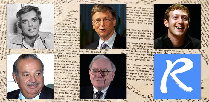 Among some of the richest CEOS in the world including Ralph Lauren, Bill Gates, Mark Zuckerberg, Carlos Slim and Warren Buffett.