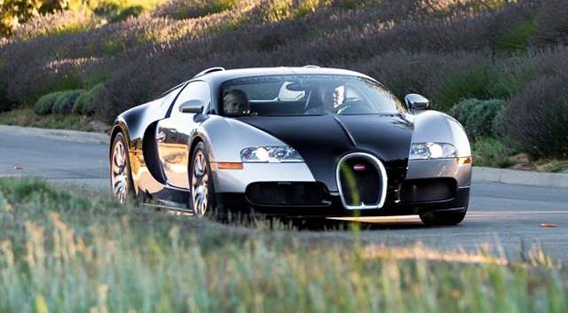 Carolyn Mullany Jackson in a Bugatti with her husband.