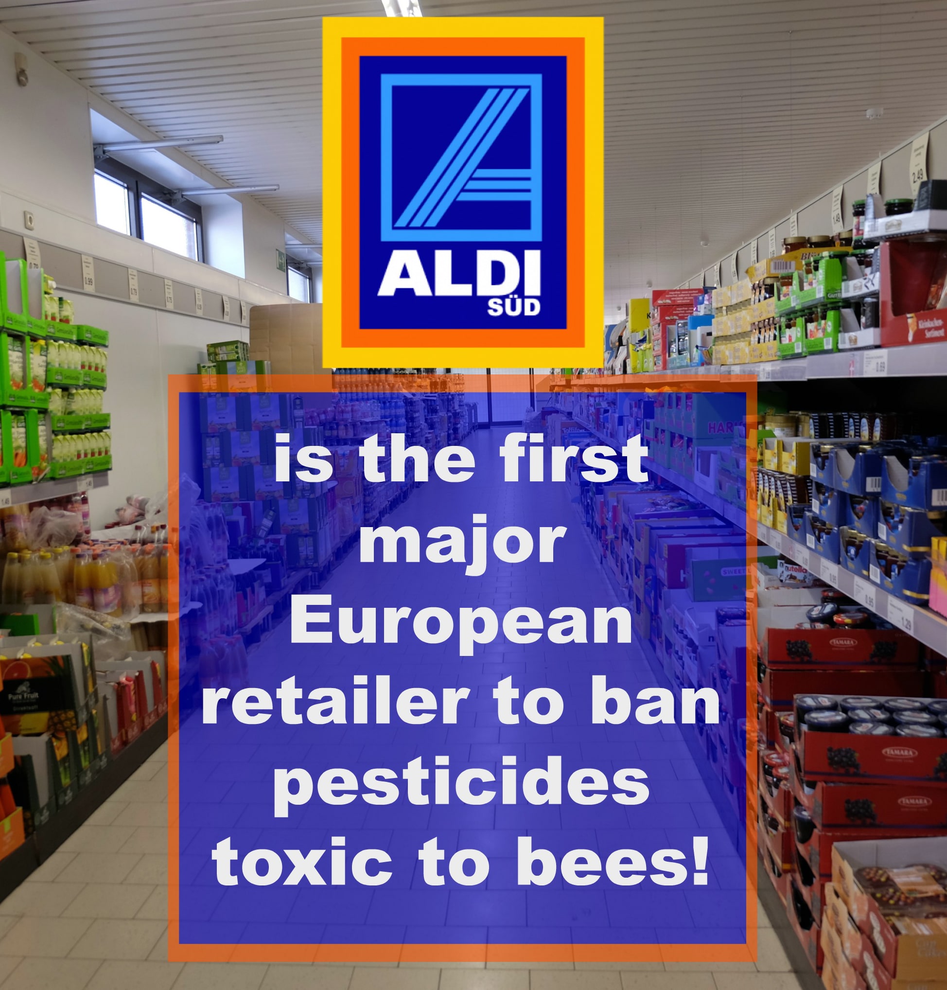 Aldi-Sud bans bee toxic pesticides in produce production