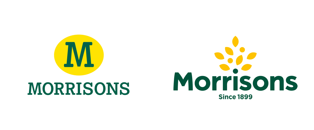 Morrisons Logo Before and After