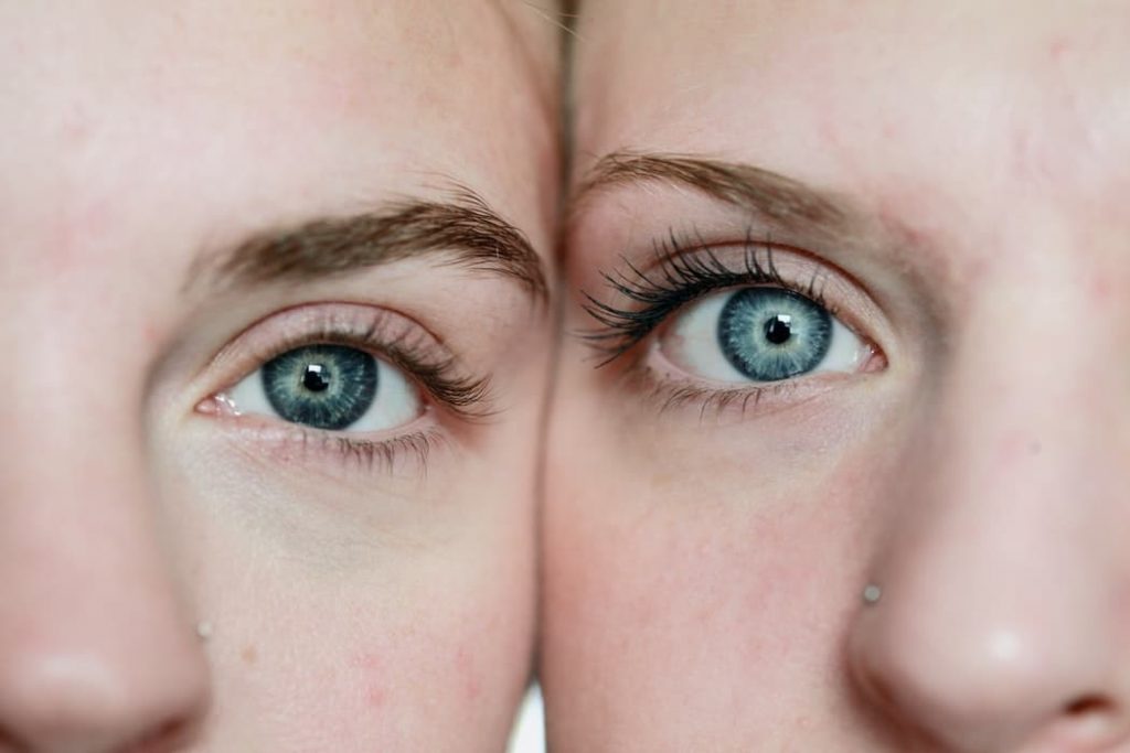 Photo of womans facial reflection
