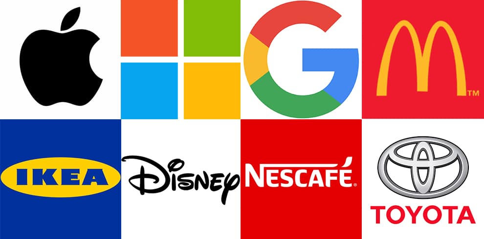 Logos of the Most Powerful Brands of the World