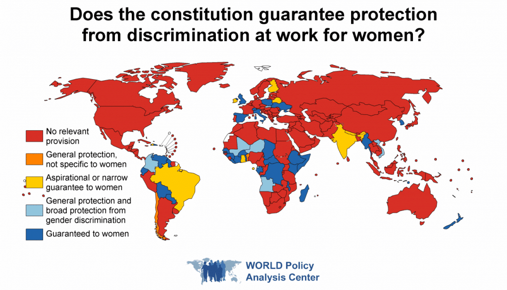 World map constitutional approach discrimination at work
