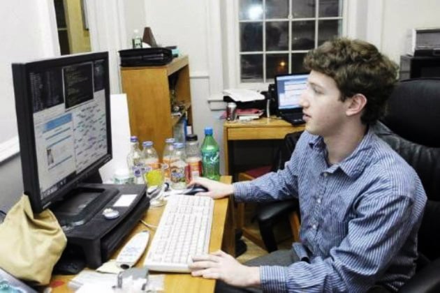 Photo of young Mark Zuckerberg (co-founder of Facebook)