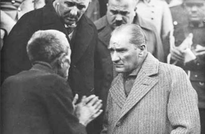 Ataturk communicating in public