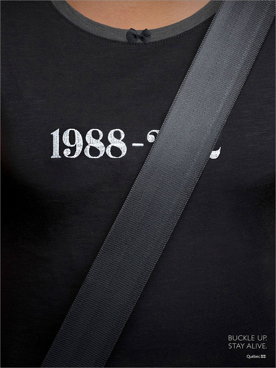 Buckle Up Advertisement by Quebec Insurance Association