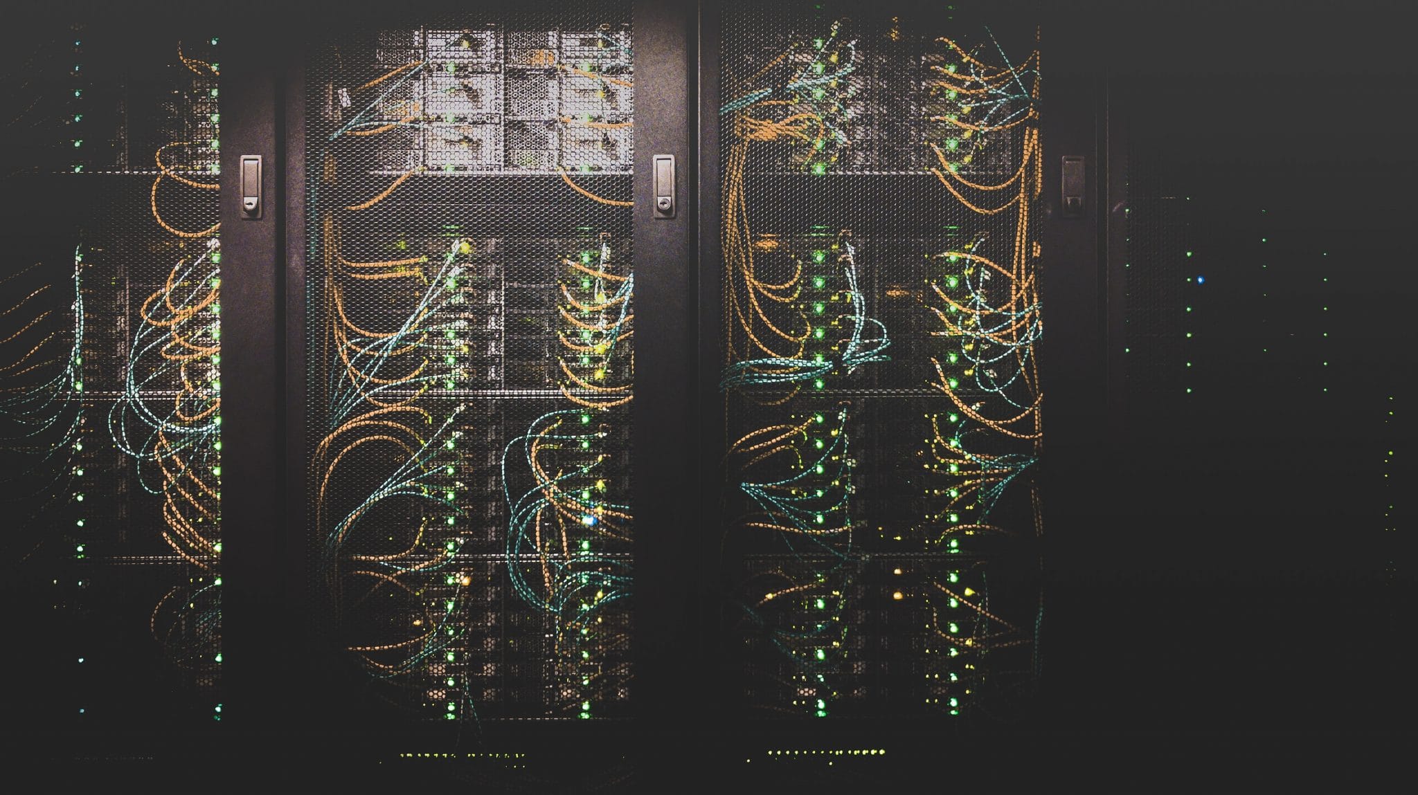Computer cloud server behind the scenes