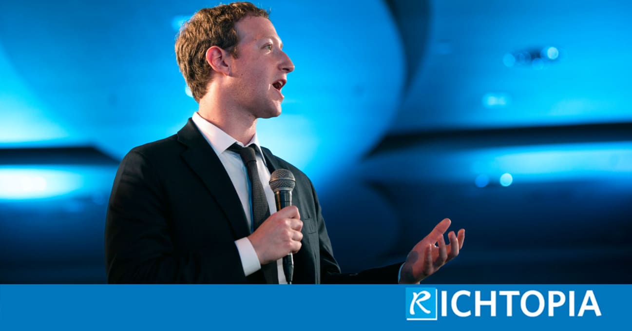 Photo of Mark Zuckerberg speaking at a live event