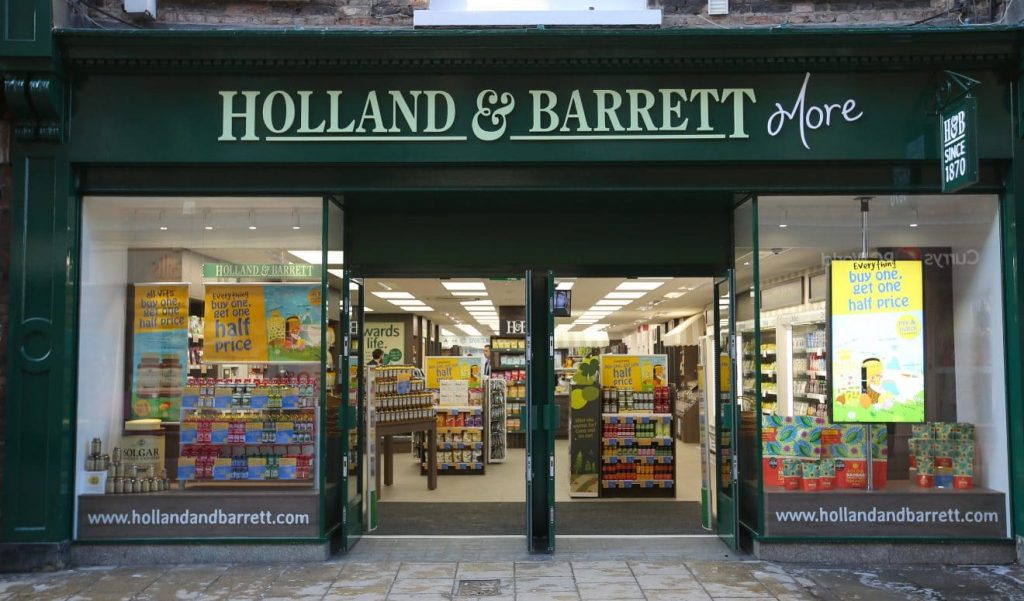 Holland and Barrett Franchise in London, UK.