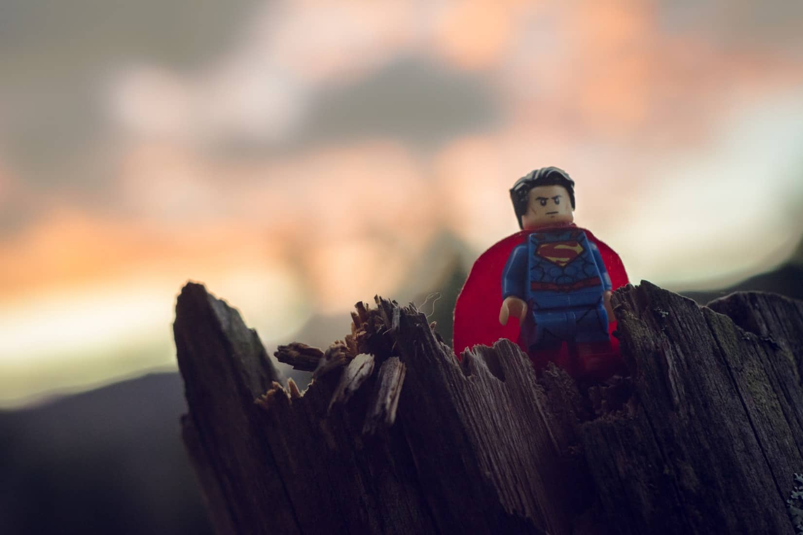 Lego toy of superman