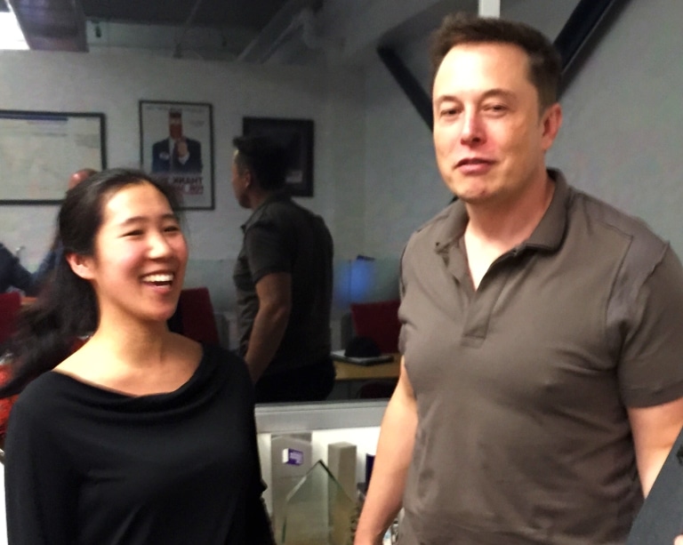 Laura Huang and Elon Musk