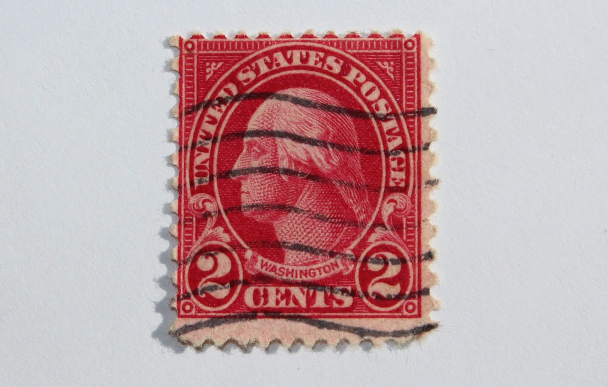 Authentic stamp of George Washington (USA)