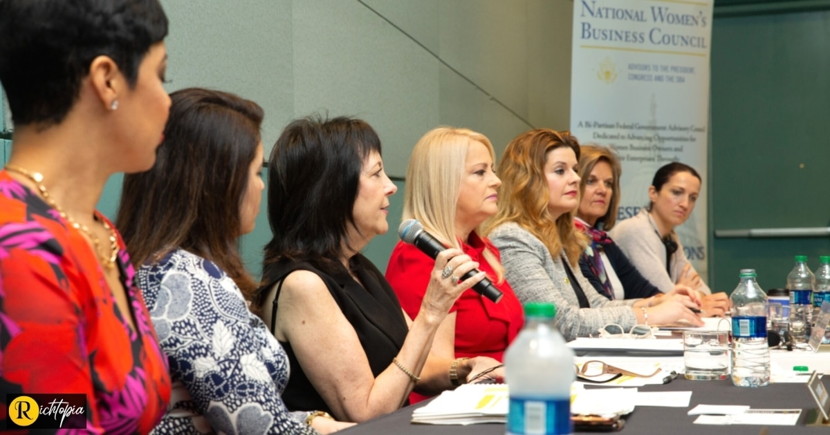 Liz Sara, National Women's Business Council USA, speaking at one of their events.